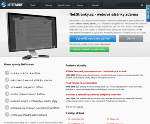 vanocni-darky.org: Webové stránky zdarma - tvorba webových (www) stránek
NetStránky.cz jsou jednoduchým nástrojem, s kterým si můžete vytvořit rychle a jednoduše vlastní webové stránky zdarma, a to i bez znalosti programování.