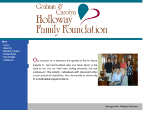 hollowayfamilyfoundation.org: Holloway Family Foundation
Description here