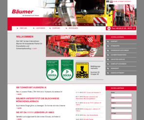 baeumer.com: Bäumer GmbH – mit Sicherheit hoch hinaus – Krandienstleistungen, Spezialtransporte, Schwertransporte, Industrie-Service, Düsseldorf, Ratingen
Bäumer GmbH – mit Sicherheit hoch hinaus – Krandienstleistungen, Spezialtransporte, Schwertransporte, Industrie-Service, Düsseldorf, Ratingen