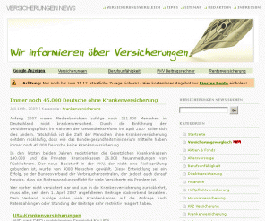 versicherungen-blog.net: 
 » Versicherungen News » Alles zur Versicherung 
Nachrichten und Informationen zu Versicherungen. Erfahren sie alles neue zum Thema Versicherung, oder machen Sie hier einen kostenlosen Versicherungsvergleich