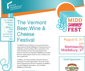 middsummerfestival.com: Midd Summer Festival 2011 - Home
Midd Summer Festival - Vermont Beer, Wine & Cheese