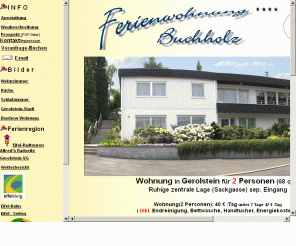 a-buchholz.de: Eifel Ferienwohnung **** (Vakantiewoning) Gerolstein Vulkaneifel
Komfortable Ferienwohnung**** (Vakantiewoning) Gerolstein Eifel für 2 Personen, 68 m²,3 Wohnräume, sehr ruhige zentrale Lage