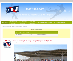 fcsavigne.com: Site officiel du Football Club de Savigné
