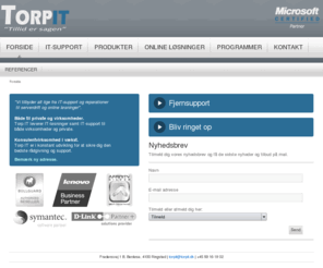 torpit.dk: Torp IT Service - IT-support - IT-løsninger - WEB-løsninger
Torp IT Service - IT-support - IT-løsninger - WEB-løsninger