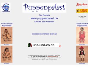 puppenpalast.de: Puppenpalast
Domain-Verkauf, auch diese Domain, puppenpalast.de, ist zu verkaufen.