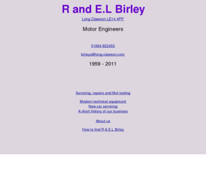 birleysgarage.co.uk: R and E.L Birley of Long Clawson
garage,hgv,cars,mot,servicing,tyres,petrol