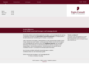 erginconsult.com: ERGIN Consult GmbH | Vermögens- und Treuhandgesellschaft Berlin
Ihr Partner im Business Consulting