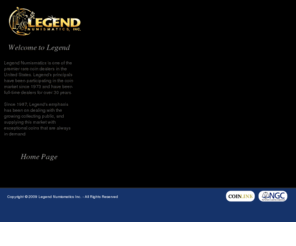 legendcoin.com: Legend Numismatics
