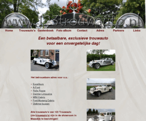 123trouwauto.com: 123Trouwauto. Een exclusieve trouwauto huren! Trouwauto's verhuur regio Rotterdam en Den Haag, in Zuid-Holland en door heel Nederland!
123Trouwauto. Een exclusieve trouwauto huren! Trouwauto's verhuur regio Rotterdam en Den Haag, in Zuid-Holland en door heel Nederland!