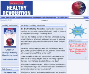 healthyrevolutionbook.com: Healthy Revolution >  Home
Dr David Brady's Healthy Revolution