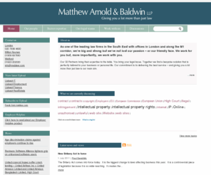 mablaw.co.uk: Solicitors, Lawyers | Watford, London, Milton Keynes | Hertfordshire | Law firm
Matthew Arnold & Baldwin Solicitors, full service national commercial law firm, Watford Hertfordshire, London, Milton Keynes Buckinghamshire, UK