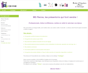 mgrenne.com: Bienvenue chez MG RENNE - Créateur de Bustes et Présentoirs à Bijoux en Céramique
Création Française de bustes et présentoirs à bijoux en céramique de Vallauris. Toutes nos créations sont des pièces uniques qui mettent en valeur vos bijoux. Professionnels vous recherchez le meilleur retour sur investissement ? Mettez en reliefs et valorisez vos bijoux avec nos présentoirs. MG RENNE, les présentoirs qui font vendre.