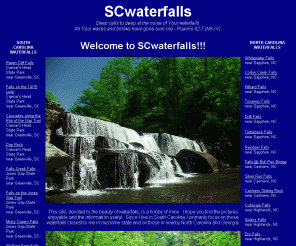 alleneasler.com: SCwaterfalls - Waterfalls in South Carolina, North Carolina, and Georgia
