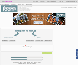 fooh.pl: fooh.pl - Darmowy hosting Zdjęć i Obrazków
fooh.pl - Darmowy hosting Zdjęć i Obrazków grafiki, tapet, screenów. Najszybszy w Polsce, bez rejestracji i bez Limitów!