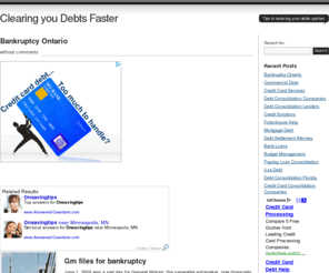 onsavingtips.com: Clearing you Debts Faster
Tips to reducing your debts quicker