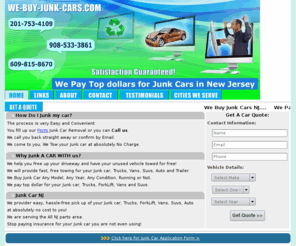 we-buy-junk-cars.com: Junk Car|Sell Junk car New Jersey|Buy Junk Car|Cash for Junk Car NJ
auto wrecking nj, junk car nj, remove junk car, buy junk car nj, auto salvage nj,auto removal nj, nj cash for junk car