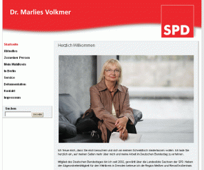 marlies-volkmer.de: Startseite - Marlies Volkmer
Die sächsische SPD-Bundestagsabgeordneten Dr. Marlies Volkmer stellt sich mit Biografie, Fotos und politischen Positionen vor.