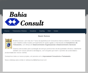 bahiaconsult.com: - Empresa
Consultoria e Treinamento