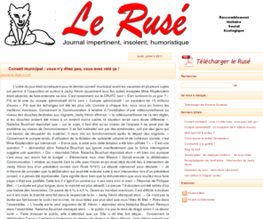 leruse.fr: Le Rusé
Le journal du Rusé : Rassemblement Unitaire Social Ecologique