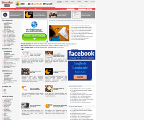 sinavlar.net: Sınav Sonuçları YGS LYS KPSS SBS AİO AOL MEB ÖSYM Ehliyet Sınavı AÖF
Sitemizden ÖSYM ve MEBin yaptığı YGS, LYS, KPSS, SBS, AİO, AOL, AÖF, MTSS sınavlarının sonuçlarına ve sınavlar hakkında bilgilere ulaşabilirsiniz.