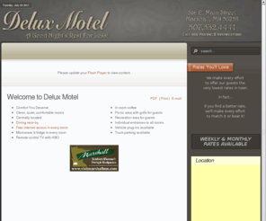 deluxmotelmarshallmn.net: Welcome to Delux Motel
Joomla! - the dynamic portal engine and content management system
