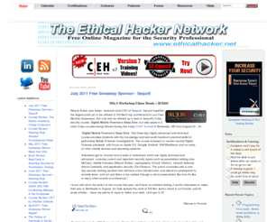 ethicalhacker.net: The Ethical Hacker Network
The Ethical Hacker Network - Free Online Magazine for the Security Professional