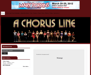 achoruslineontour.com: A Chorus Line on Tour
Official website for the national tour of A CHORUS LINE. Produced by NETworks Presentations, LLC. Buy tickets now!