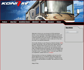 konirv.com: Koni-RV
KONIRV.com is your source for KONI motorhome shocks online.
