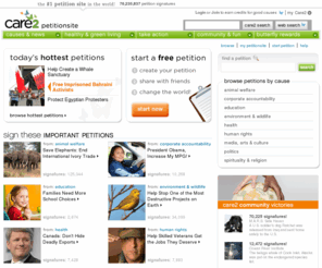 thepetitionsite.com: Petition Site - Start free petitions
The easiest do-it-yourself tools for creating and promoting an online petition. For free!