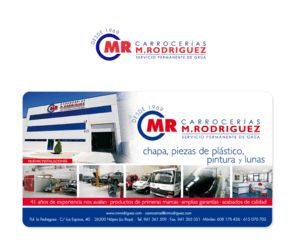 cmrodriguez.com: Carrocerías M. Rodriguez   ·   Servicio permanente de grúa
Carroceras M. Rodriguez; servicio permanente de gra.