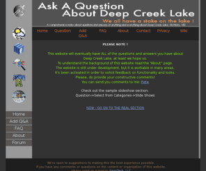 deepcreekanswers.com: Deep Creek Lake Institute - Questions and Answers about Deep Creek Lake
The Long-term Well-being of Deep Creek Lake, McHenry MD.