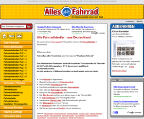 fahrradhaendler-verzeichnis.com: Fahrradladen / Fahrradhändler Verzeichnis Fahrrad Händler
Fahrradladen / Fahrradhändler Portal mit Liste aller Fahrradhändler