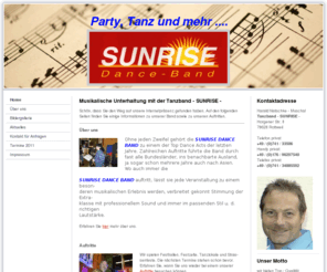 tanzband-sunrise.com: Tanzband SUNRISE - hochzeitsmusik, tanzmusik,  musik, festzeltmusik, festhallenmusik.
