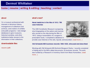 dermwhittaker.com: Dermot Whittaker
Professional page for Dermot Whittaker