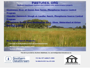 pastures.org: Pastures.org
Information about Florida pasturelands, inc;luding research, education and commercial services