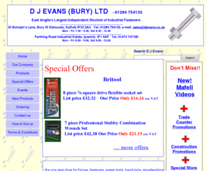 toolsandthings.co.uk: Home
D J Evans - the one stop shop for fixings, fasteners, power tools, hand tools, woodworking equipment, garage doors, welding equipment, architectural ironmongery, building products