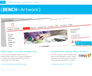 bench-artwork.ch: BENCH Artwork :: Freelance Webdesign im Raum Basel - TYPO3 CMS
Freelance Webdesigner im Raum Basel. Spezialisiert auf TYPO3 CMS. Technische Umsetzungen mit TYPO3.