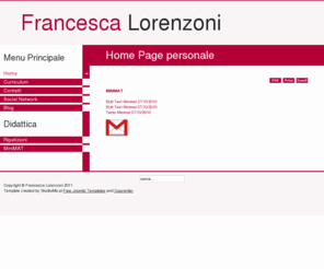 francescalorenzoni.com: Home Page personale
Francesca