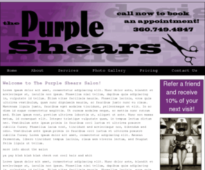 thepurpleshears.com: Welcome to The Purple Shears Salon
