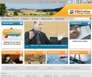 thl-cdu.de: CDU Fraktion Thüringen
Homepage der CDU-Fraktion im Thüringer Landtag