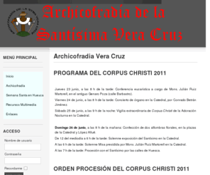 veracruzhuesca.com: Archicofradia Vera Cruz
Archicofradia de la Santisima Vera Cruz de Huesca