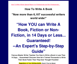 writeabooknow.com: How To Write A Book
