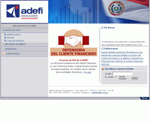 adefi.org.py: ADEFI Asociación de Entidades Financieras del Paraguay
