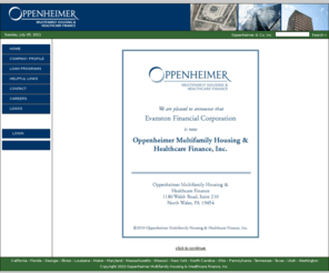 evanstonfinancial.com: Oppenheimer Announcement
Announcement: Evanston Financial Corporation is now Oppenheimer Multifamily Housing and Healthcare Finance, Inc.