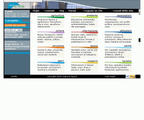 liguriainrete.it: LIR
AgriLiguriaNet: agricoltura, agriturismo, prodotti tipici, caccia, pesca, turismo