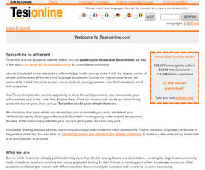 tesionline.net: Theses and dissertations - www.tesionline.com
Theses and dissertations