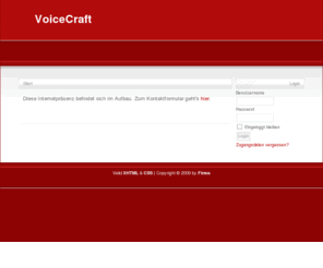 voicecraft.org: Willkommen auf der Startseite
Joomla! - dynamische Portal-Engine und Content-Management-System