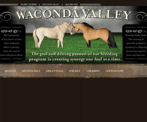 wacondavalleyminiatures.com: Waconda Valley Miniature Horses
Waconda Valley Miniature Horses offers for sale AMHA and AMHR halter and performance prospects sired by Champions. Located just 30 minutes from Lincoln, Nebraska.