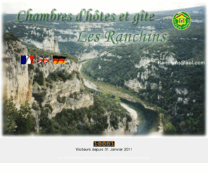 lesranchins.com: ..::: Chambres d'Hôtes et Gites Les Ranchins Pradons :::..
Site des chambres d'hotes en ardeche dans un vignoble