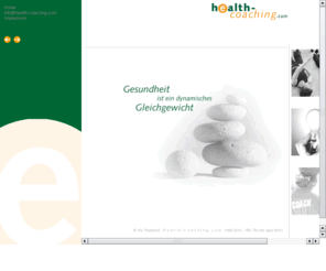 health-coaching.com: ____HEALTH - COACHING.com ____
Gesundheit individuell steuern: Seminare, Training, Coaching, Health-Management-Beratung und -Serviceleistungen - Iris Haarland